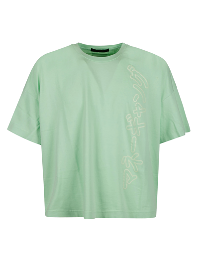 Tatras Logo Print Cropped T-shirt In Green
