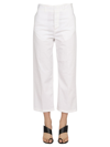 Department Five Cropped Fit Jeans In Bianco
