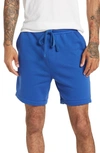 Bella+canvas Drawstring Sweat Shorts In Sapphire