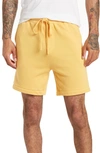 Bella+canvas Drawstring Sweat Shorts In Faded Mustard