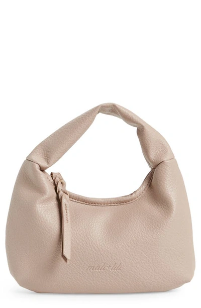 Mali + Lili Alina Vegan Leather Croissant Handbag In Lavender