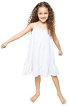 Petite Plume Girl's White Lily Nightgown In White