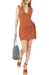 Free People Free-est Poppy Mini Sweater Dress In Sienna