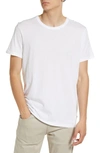 7 For All Mankind Feather Weight Crewneck T-shirt In White
