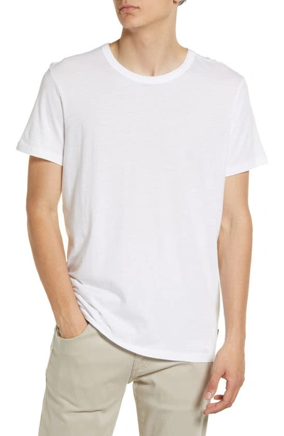 7 For All Mankind Feather Weight Crewneck T-shirt In White