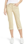 Nydj Marilyn Straight Leg Capri Jeans In Butter