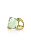 Green Amethyst/ Gold