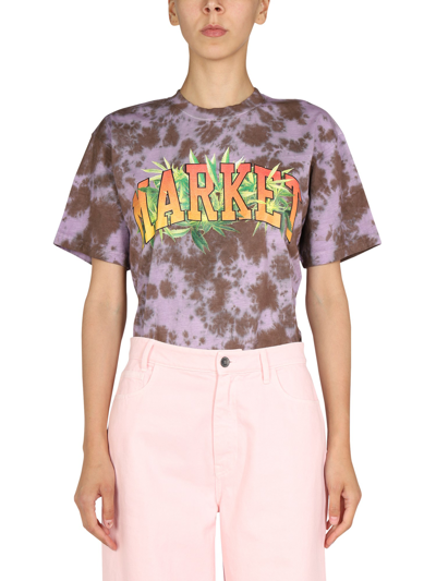 Market Logo Print T-shirt In Multicolour