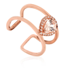 Diamanti Per Tutti Ladies Rose-gold Fusion Open Ring In Rose-gold