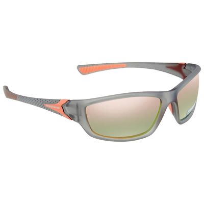 Skechers Polarized Smoke Wrap Unisex Sunglasses Se5132 27d 63 In N,a
