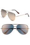 QUAY HIGH KEY 62MM OVERSIZE AVIATOR SUNGLASSES,HIGH KEY