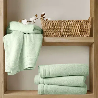 510 Design 100% Cotton 4-pc. Quick Dry Bath Towel Set In Green