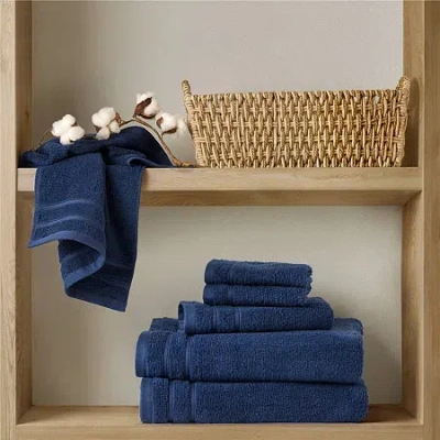 510 Design 100% Cotton 6-pc. Quick Dry Bath Towel Set In Blue