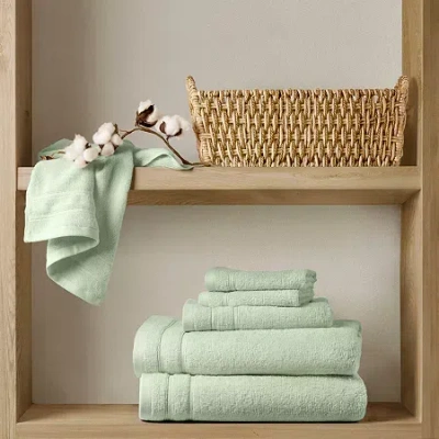 510 Design 100% Cotton 6-pc. Quick Dry Bath Towel Set In Green