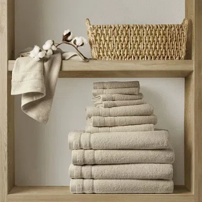 510 Design 100% Cotton Quick Dry Bath Towel Set In Sand