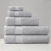 510 Design 100% Premium Turkish Cotton Bath Towel Set In Gray