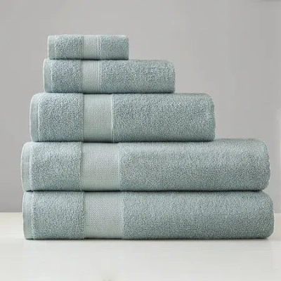 510 Design 100% Premium Turkish Cotton Bath Towel Set In Green