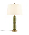 510 Design 26.5" Zirconia Faceted Glass Table Lamp In Green