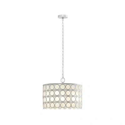 510 Design Abbot 4-light Glass Drum Shade Chandelier