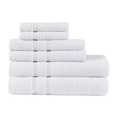 510 Design Aegean 100% Turkish Cotton 6 Piece Towel Set In White
