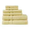 510 Design Aegean 100% Turkish Cotton 6 Piece Towel Set In Yellow