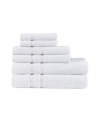 510 Design Aegean 6-pc. Bath Towel Set Bedding In White
