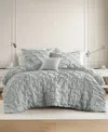 510 Design Bailey Diamond Pucker Woven 4-pc. Comforter Set, Full/queen In Gray