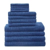 510 Design Big Bundle 12-pc. Quick Dry Solid Bath Towel Set In Blue