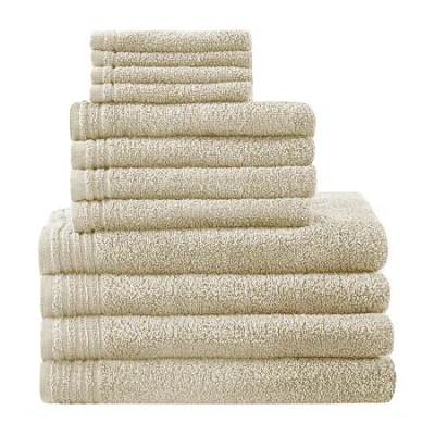 510 Design Big Bundle 12-pc. Quick Dry Solid Bath Towel Set In Sand