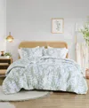 510 Design Aria Floral Print Reversible 3-pc. Comforter Set, King/california King In Light,pastel Brown