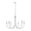 510 Design Ellie 6 Light Chandelier In White