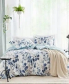 510 Design Gabby Reversible Floral Botanical Seersucker Comforter Set In Plum,gray