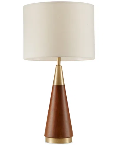 510 Design Ink+ivy Chrislie Wood Table Lamp In Gold,brown