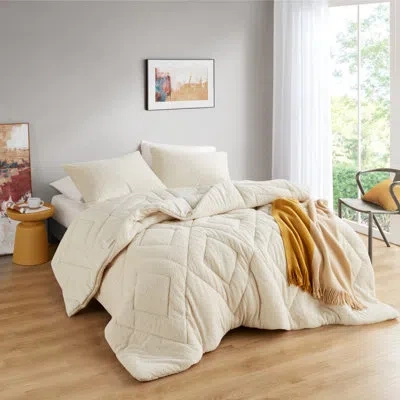 510 Design Kyla Double Diamond Quilted Comforter Set In Ivory