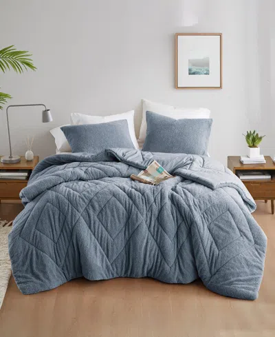 510 Design Kyla Double Diamond Quilted Teddy 3-pc. Comforter Set, Full/queen In Blue