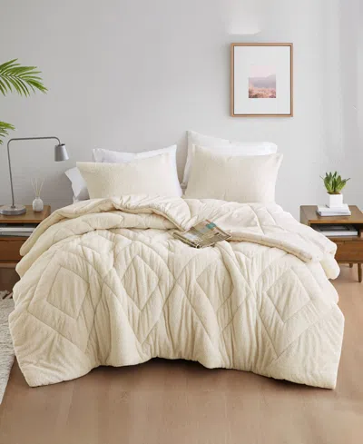 510 Design Kyla Double Diamond Quilted Teddy 3-pc. Comforter Set, King/california King In Ivory