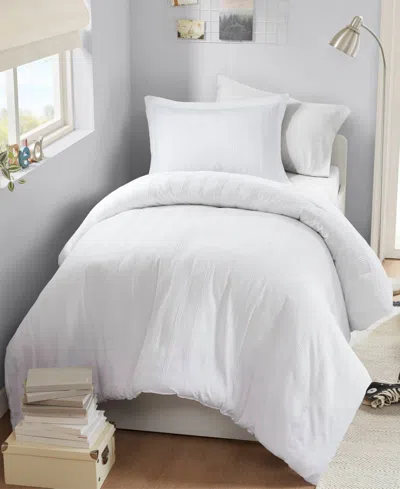 510 Design Logan Woven Striped 2-pc. Duvet Cover Set, Twin/twin Xl In White