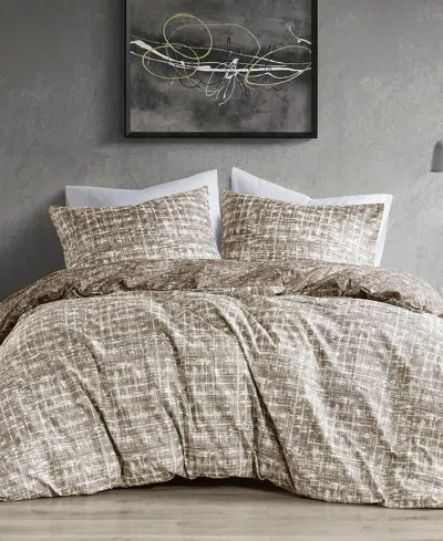 510 Design Maca Reversible 2-pc. Duvet Cover Set, Twin/twin Xl In Light,pastel Brown