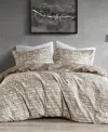 510 Design Maca Reversible 3-pc. Duvet Cover Set, King/california King In Light,pastel Brown