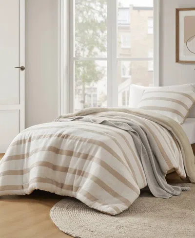 510 Design Merritt Yarn-dyed Striped 2-pc. Comforter Set, Twin/twin Xl In Brown