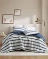510 Design Merritt Yarn-dyed Striped 3-pc. Comforter Set, King/california King In Blue