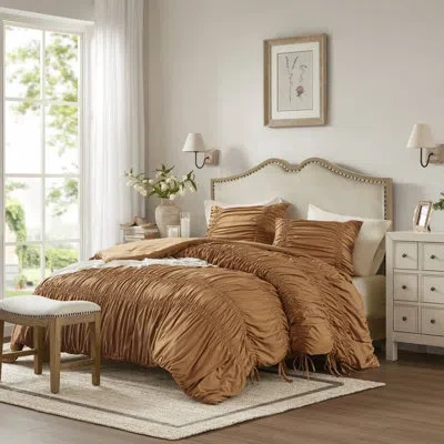 510 Design Mia Comforter Set In Brown