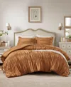 510 Design Mia Ruched 2-pc. Comforter Set, Twin/twin Xl In Brown