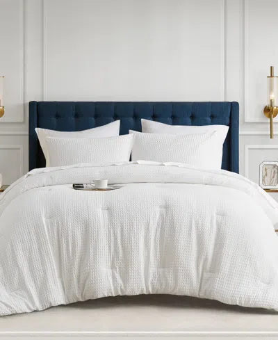 510 Design Mina Waffle Textured 2-pc. Comforter Set, Twin/twin Xl In Off-white