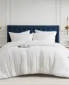 510 Design Mina Waffle Textured 3-pc. Comforter Set, Full/queen In Off-white