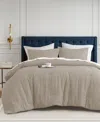 510 Design Mina Waffle Textured 3-pc. Comforter Set, King/california King In Neutral