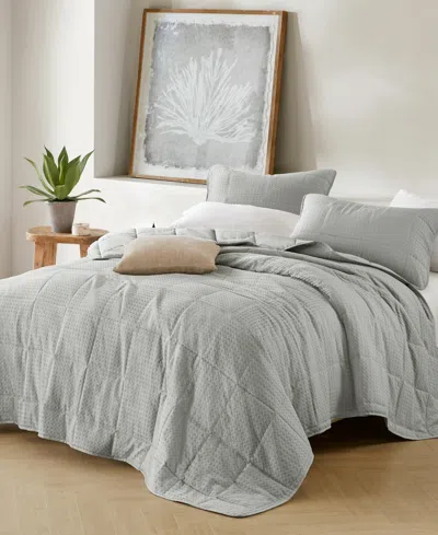 510 Design Mina Waffle Weave Textured 2-pc. Quilt Set, Twin/twin Xl In Gray