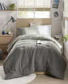 510 Design Miro Soft Washed Color Block 2-pc. Comforter Set, Twin/twin Xl In Grey