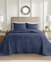 510 Design Oakley 3-pc. Bedspread Set, Full/queen In Navy