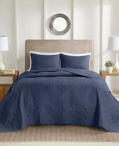 510 Design Oakley 3-pc. Bedspread Set, Full/queen In Navy
